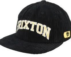 Snapback-Brixton Campus Medium Profile Black Snapback -