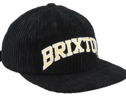Snapback-Brixton Campus Medium Profile Black Snapback -