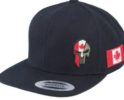 Snapback-Army Head Canada Army Skull Snapback - Black