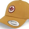 Dad Cap-Iconic Canada Patch Canvas Light Brown Dad Cap -