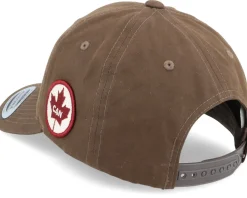 Online Iconic Canada Side Patch Waxed Brown Adjustable -