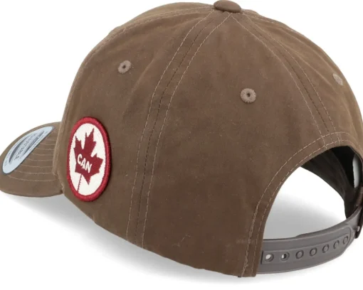 Online Iconic Canada Side Patch Waxed Brown Adjustable -