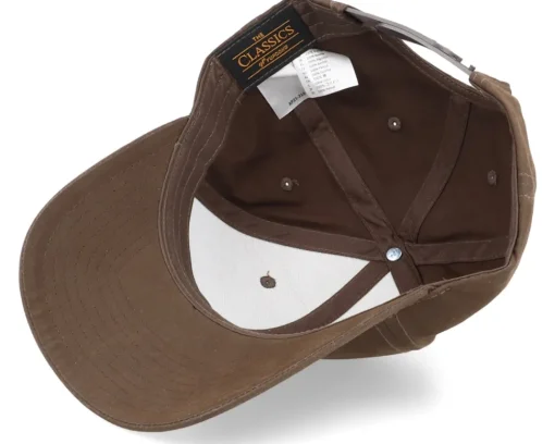 Online Iconic Canada Side Patch Waxed Brown Adjustable -