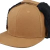 Blanks-Equip Canvas Flatbrim Caramel/Black Earflap - Brown