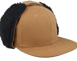 Blanks-Equip Canvas Flatbrim Caramel/Black Earflap - Brown