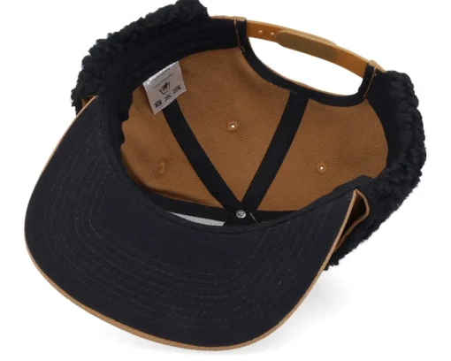 Blanks-Equip Canvas Flatbrim Caramel/Black Earflap - Brown