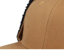 Blanks-Equip Canvas Flatbrim Caramel/Black Earflap - Brown