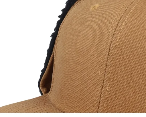 Blanks-Equip Canvas Flatbrim Caramel/Black Earflap - Brown