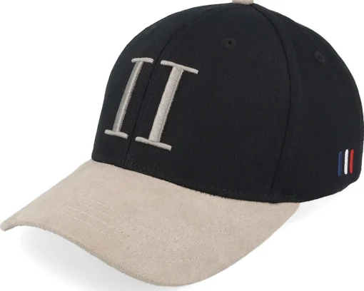 New Les Deux Cap Contrast Suede Ii Black/Dark Sand Adjustable -