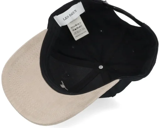 New Les Deux Cap Contrast Suede Ii Black/Dark Sand Adjustable -