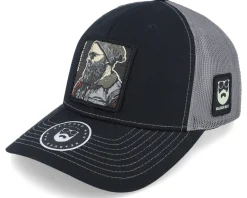 Trucker-Bearded Man Cap Man Modern 112 Split Black/Charcoal Trucker -