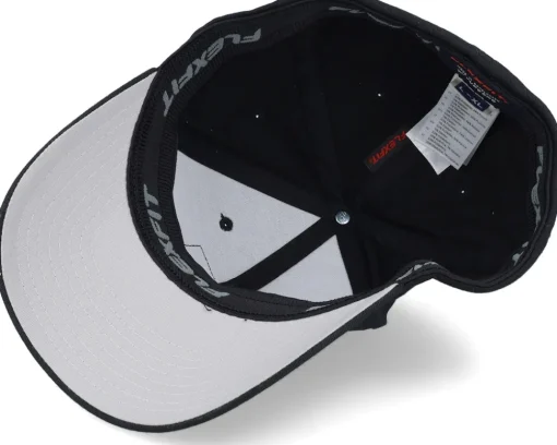 Flexfit-Bearded Man Cap Man Modern Black Flexfit Wooly Combed -