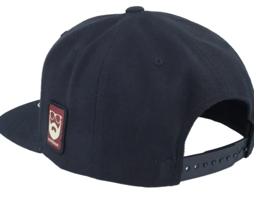 Snapback-Bearded Man Cap Man Modern Black Snapback -
