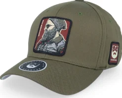 Discount Bearded Man Cap Man Modern Olive Flexfit Wooly Combed Flexfit -