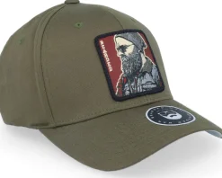 Discount Bearded Man Cap Man Modern Olive Flexfit Wooly Combed Flexfit -