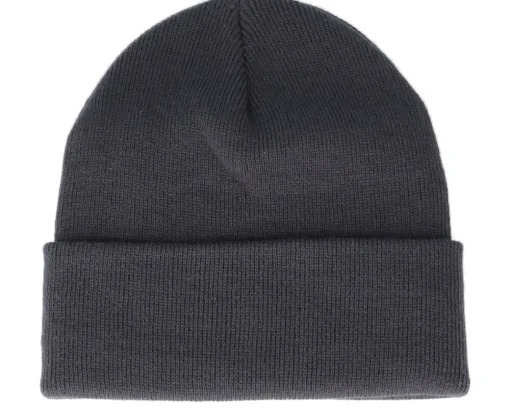 Clearance Bearded Man Cap Man Patch Graphite Grey Beanie -