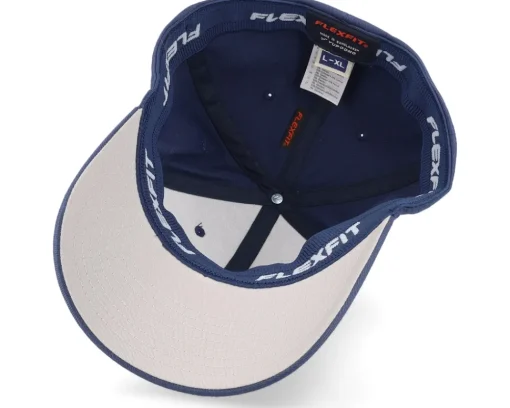 Sale Bearded Man Cap Man Woven Patch Navy Flexfit -