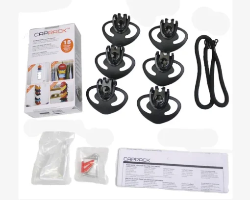 Outlet Perfect Curve Cap Rack 18 Caps System Black -