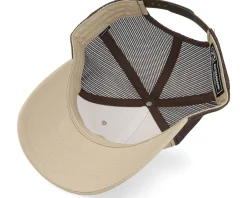 Trucker-Iconic Capybara Crocodile 112 Split Khaki/Coffee Trucker -