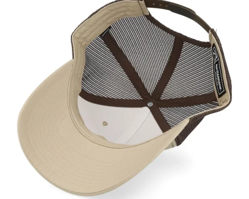 Trucker-Iconic Capybara Crocodile 112 Split Khaki/Coffee Trucker -