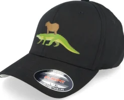 Flexfit-Iconic Capybara Crocodile Black Flexfit Wooly Combed -