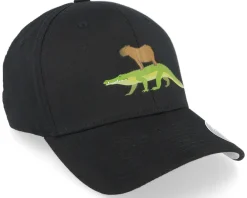 Flexfit-Iconic Capybara Crocodile Black Flexfit Wooly Combed -