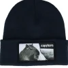 Cuff Beanies-Iconic Capybara Sofa Beanie French Navy Cuff - Blue