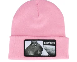 Cuff Beanies-Iconic Capybara Sofa Beanie French Navy Cuff - Blue