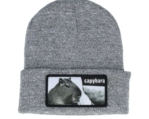 Cuff Beanies-Iconic Capybara Sofa Beanie French Navy Cuff - Blue
