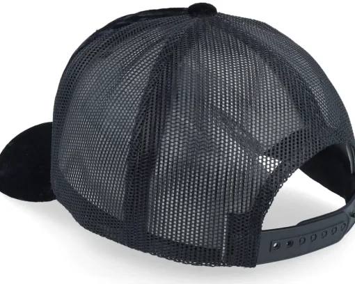 Trucker | Velvet Caps-Calza Pennello Car & Drive-through Velvet A-Frame Trucker - Black