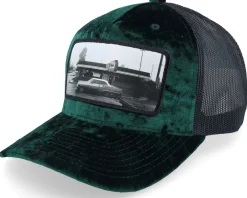 Trucker | Velvet Caps-Calza Pennello Car & Drive-through Velvet A-Frame Trucker - Black