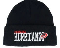 Cuff Beanies-Mitchell & Ness Carolina Hurricanes Billboard Knit Cuff - Black