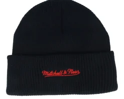 Cuff Beanies-Mitchell & Ness Carolina Hurricanes Billboard Knit Cuff - Black