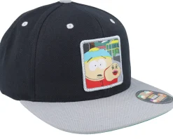 Best South Park Cartman Hand Puppet Patch /Grey Snapback - Black