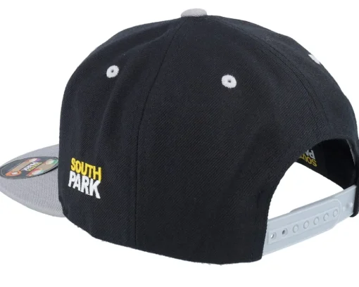 Best South Park Cartman Hand Puppet Patch /Grey Snapback - Black