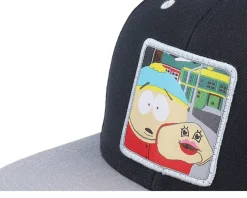 Best South Park Cartman Hand Puppet Patch /Grey Snapback - Black