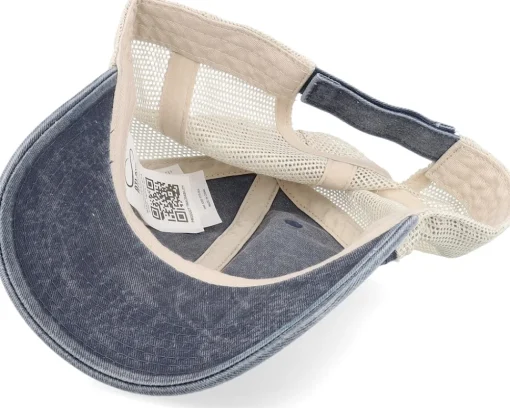 Blanks-Atlantis Case Navy Washed Dad Cap Trucker - Blue