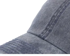 Blanks-Atlantis Case Navy Washed Dad Cap Trucker - Blue