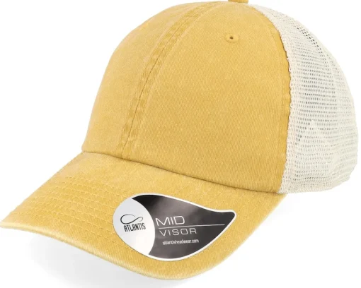 Blanks-Atlantis Case Navy Washed Dad Cap Trucker - Blue