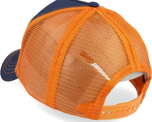 Trucker-John Hatter & Co Cash Is King Dark Blue/Orange A-Frame Trucker -