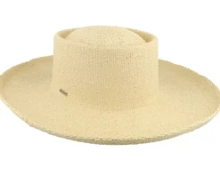 Clearance Brixton Cassidy Boater Natural Straw Hat -