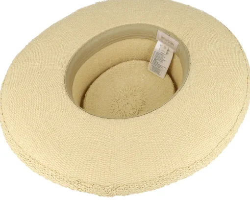 Clearance Brixton Cassidy Boater Natural Straw Hat -