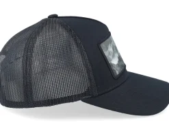 Trucker-Iconic Castle On The Mountains Black A-Frame Trucker -