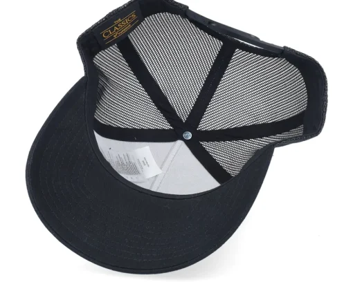 Trucker-Iconic Castle On The Mountains Black A-Frame Trucker -