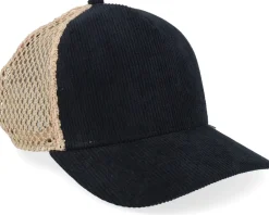 Best Djinns Casual Corduroy Mesh Black/Bisque A-Frame Trucker -