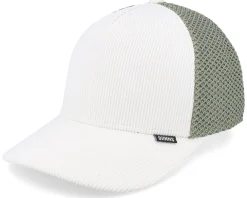 Trucker-Djinns Casual Corduroy Mesh Off White/Olive A-Frame Trucker -