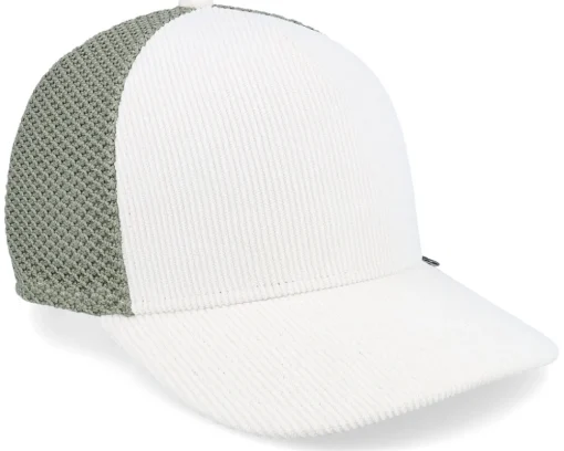 Trucker-Djinns Casual Corduroy Mesh Off White/Olive A-Frame Trucker -