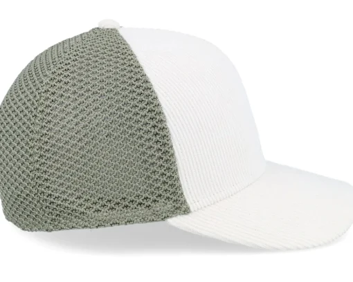 Trucker-Djinns Casual Corduroy Mesh Off White/Olive A-Frame Trucker -