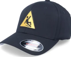 Flexfit-Iconic Caution Slippery Floor Sign Patch Black - Flexfit