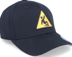 Flexfit-Iconic Caution Slippery Floor Sign Patch Black - Flexfit